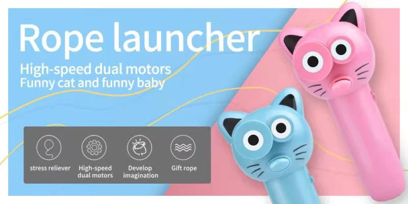 ロープランチャー ストレス解消玩具 大人と子供用 - T0101