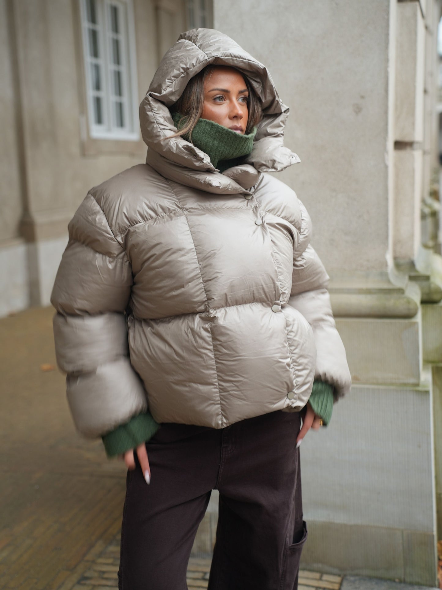 Ellinor Puffer Jacket - Sage