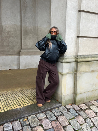 Althea Pocket Jeans - Brown