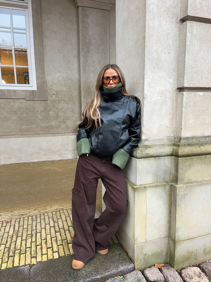 Althea Pocket Jeans - Brown